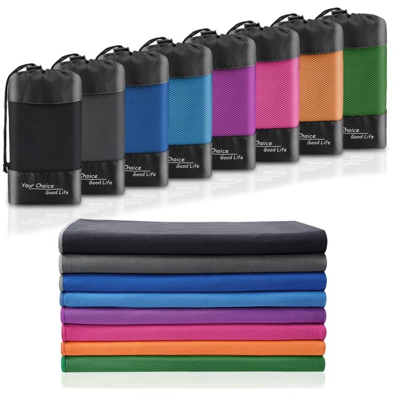 Your Choice Quick Dry Towel - Super Absorbent Microfiber for Gym, Travel, Camping | Ultra Compact & Lightweight(S/Black) - Image 1